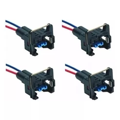 Kit 4 Pçs Conector Chicote Bico Injetor Sensor Temperatura