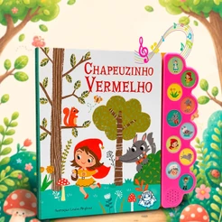 Chapeuzinho Vermelho Livro Infantil Sonoro Histórias Clássicas para Crianças | Livro Interativo