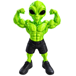 Boneco Et Alienígena Extraterrestre Maromba Forte Marombeiro Decorativo Estatua