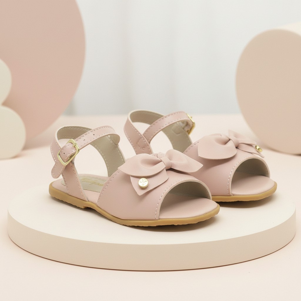 Sandália Infantil Menina Laço Primavera Bebe Feminina Figueiroa