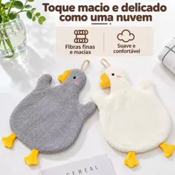 ANA1108 Limpeza De Secagem Rápida Em Forma De Pato mão cozinha toalha Pano de Prato para Pendurar