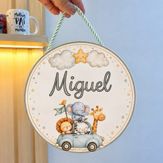 Plaquinha de Porta Maternidade Personalizada | Plaquinha de Maternidade Personalizada | Plaquinha de Porta Infantil