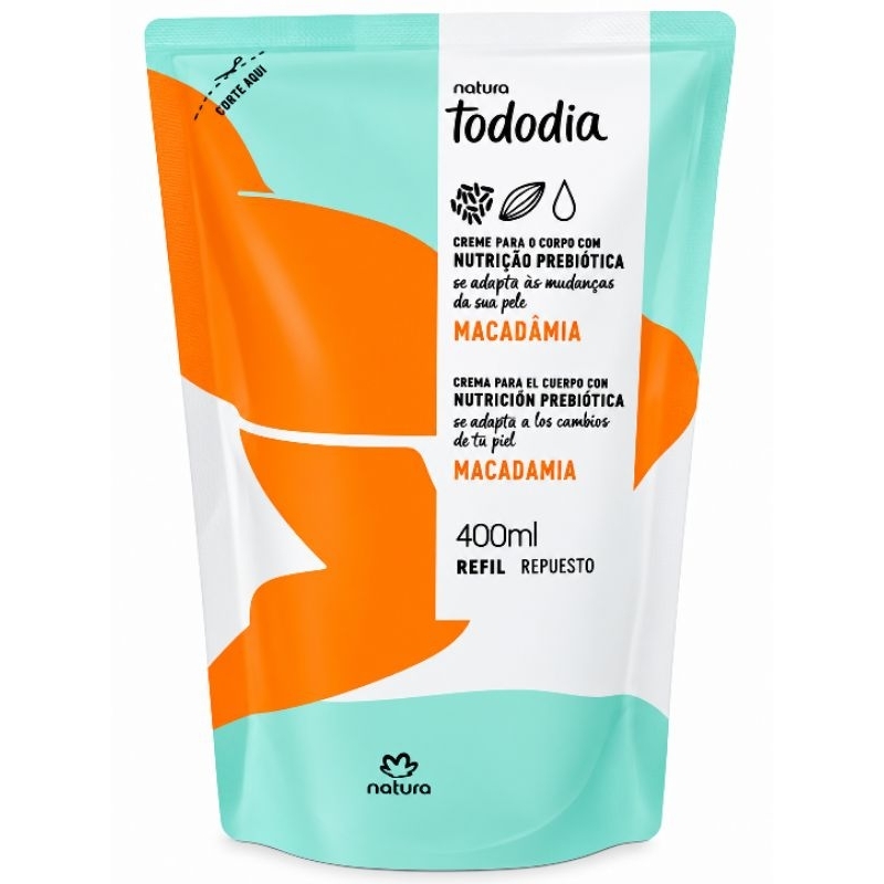 Refil Creme Desodorante Nutritivo Corporal Tododia Macadâmia
