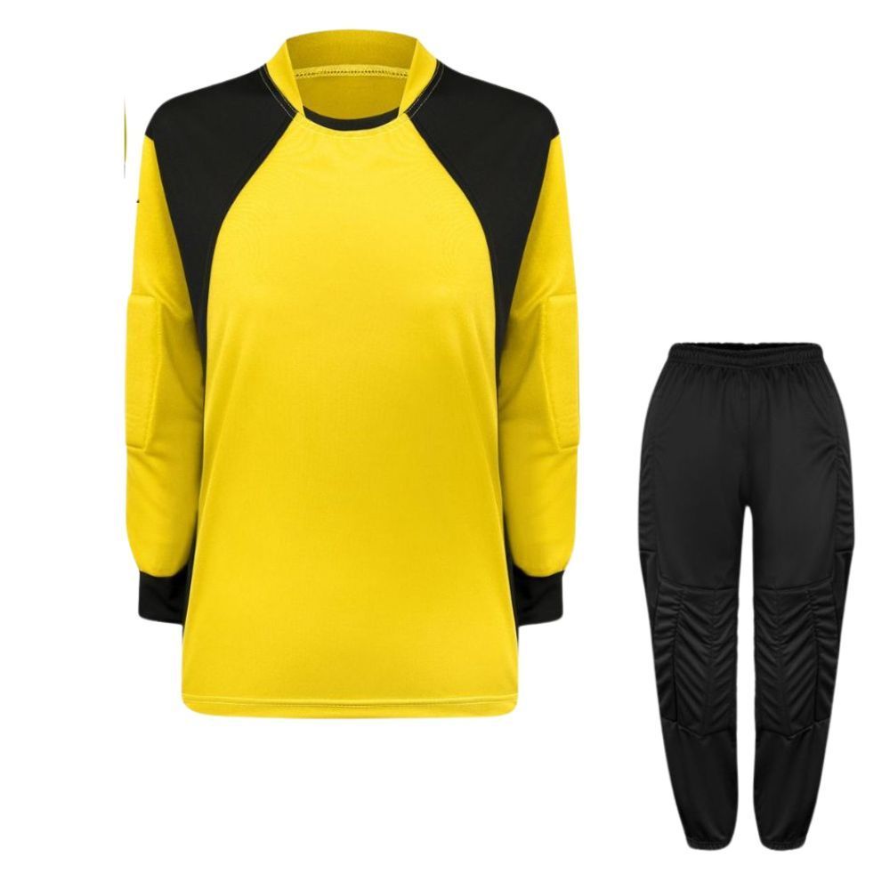 Kit Goleiro Infantil TRB Camisa Calça Acolchoada Futebol Handebol Proteção Conforto com Qualidade