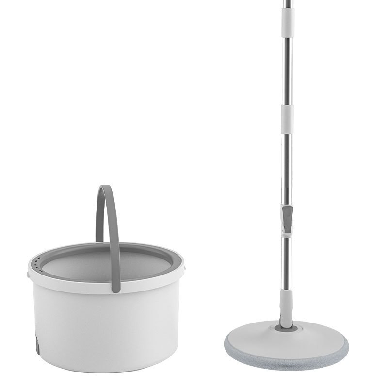 Mop Giratório Com Cesto De Inox 21 Litros Com 2 Refis Rodo De Limpeza