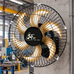 Ventilador Parede Delta Free Ventilador 40cm 140W Oscilante Ventilador Bivolt Preto Venti-Delta Comercial