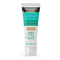 Protetor Solar Facial Para Pele Oleosa NEUTROGENA SUN FRESH® Derm Care Pele Morena FPS 70, 40g