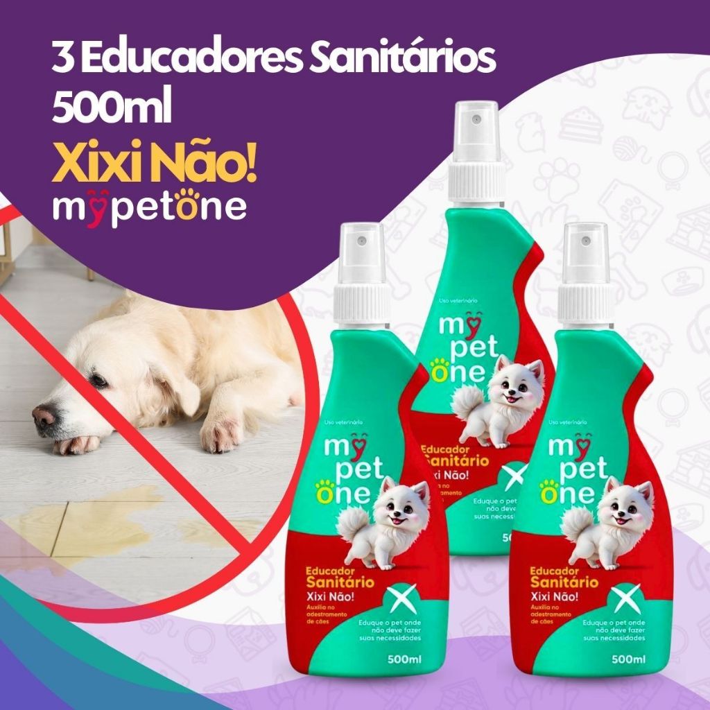 Kit 3 Educador Sanitário Xixi Não Mypetone - 500mL