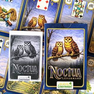 Noctua Lenormand - Baralho Cigano Clássico - Coruja Azul Lenormand