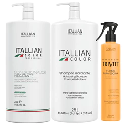 Shampoo E Condicionador Itallian Color 2,5l + Fluido Escova