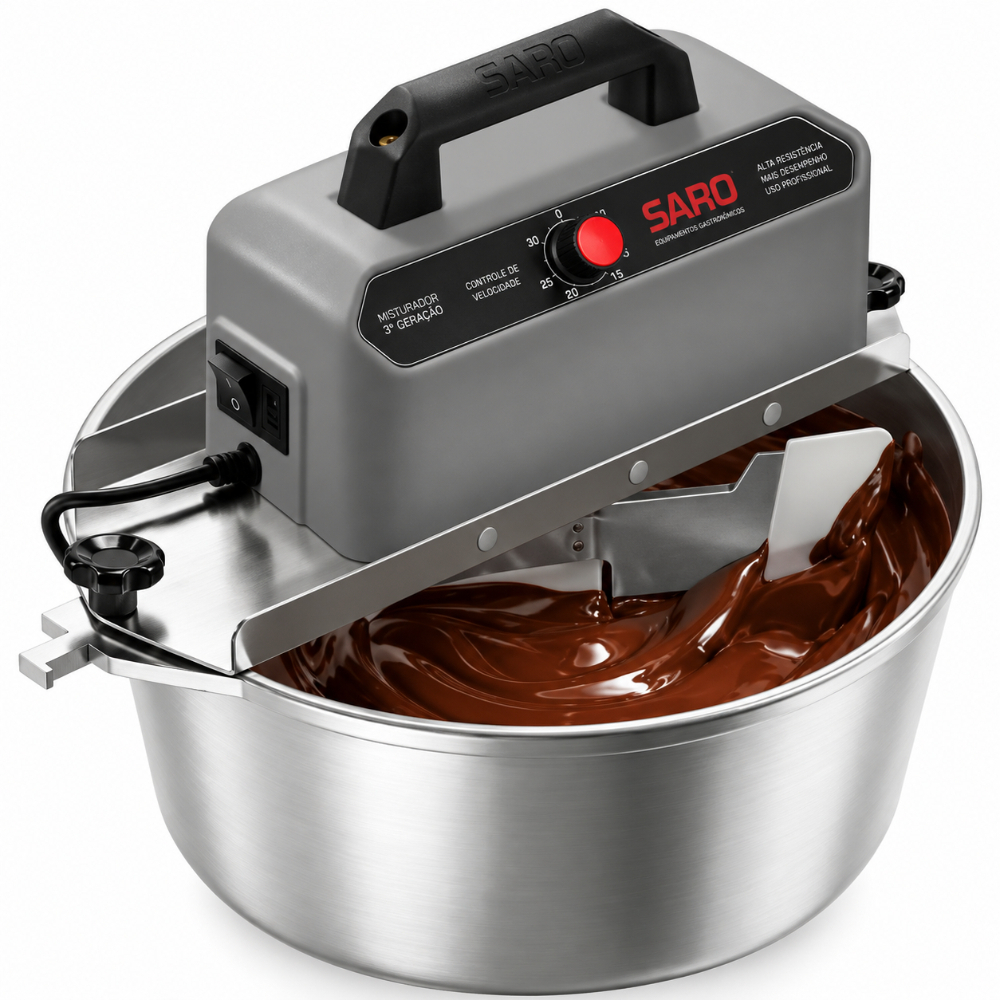 Panela Misturadora Automática para Doces e Massas SARO G3 10 Litros Inox 220V