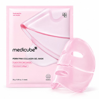 Máscara Facial Medicube PDRN Pink Collagen Gel Mask 28g Colágeno Coreano Hidratante Firmeza Elasticidade Glow Skincare