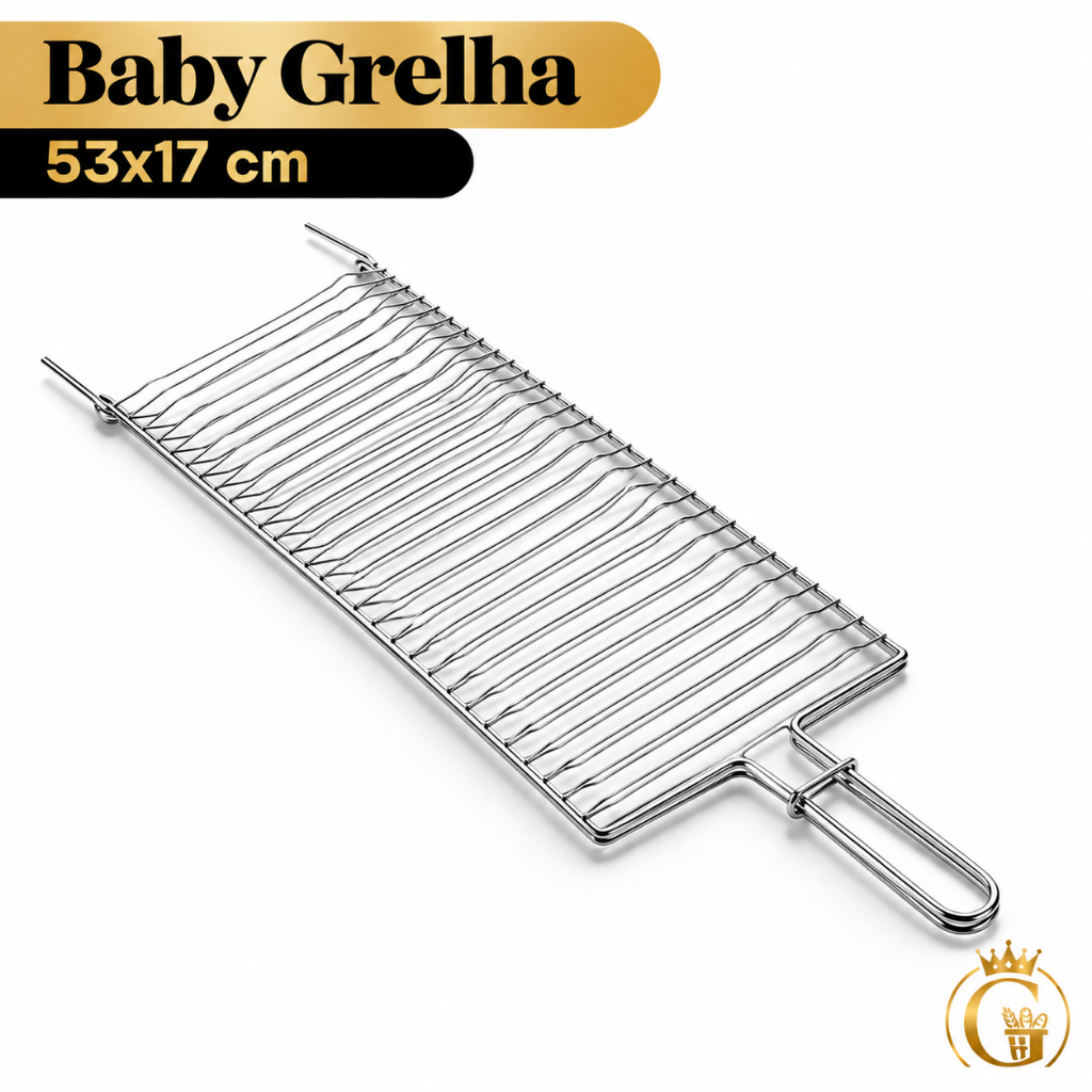 Grelha Baby 53x17cm para Churrasco