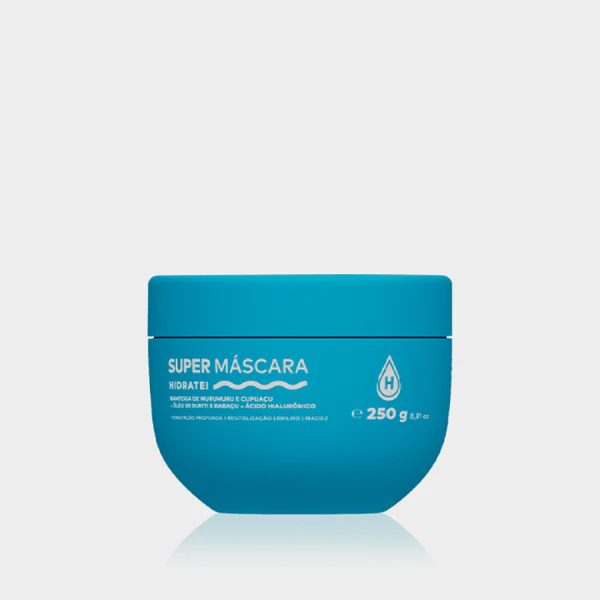 Super Máscara Capilar Hidratei 250g com Ácido Hialurônico Hidratação Profunda e Nutrição Intensiva