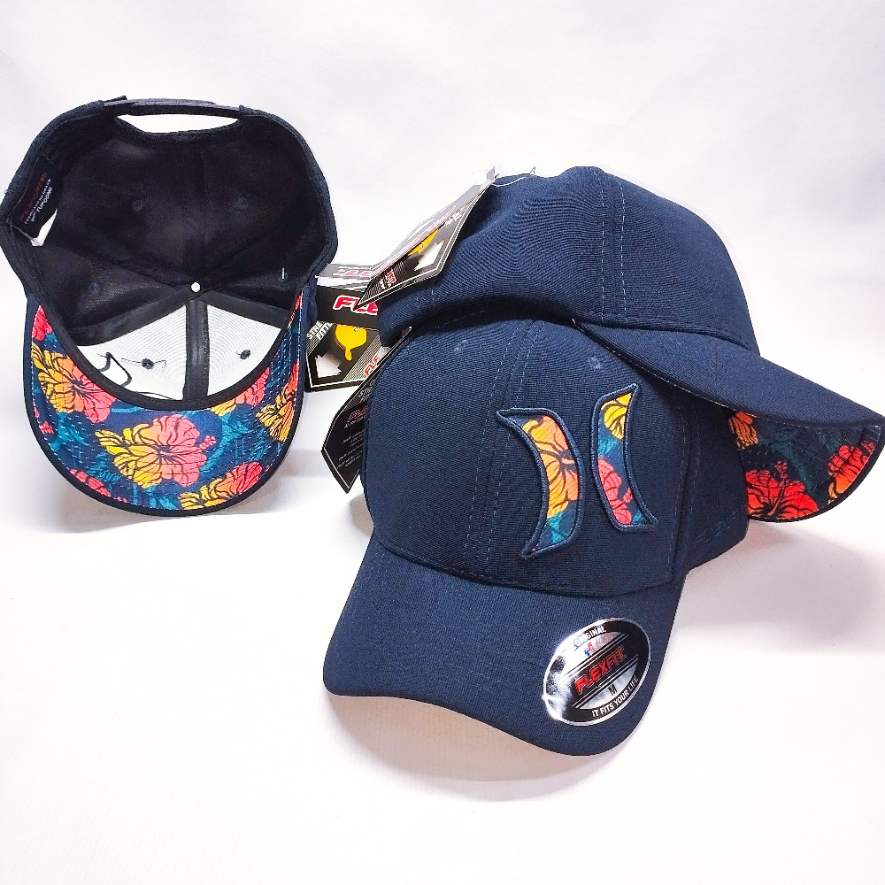 Boné Flexfit Snapback Aba Curva Hurley Bordado Surfwear Masculino Raso