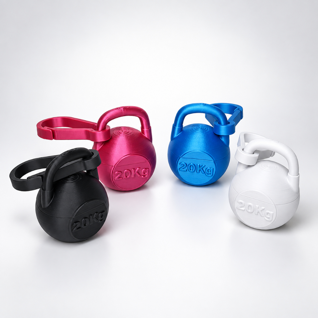 Chaveiro Mini Kettlebell Porta-Anel com Mosquetão para Academia Treino Crossfit Aliança