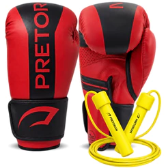 Luva de Boxe e Muay Thai/kickboxing / sparring Strike Elite Pretorian + Corda De Pular Velcro Personalizado