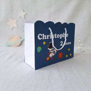 Sacolinha Personalizada Astronauta / Lembrancinha para Aniversário/ Festa Infantil / Sacolinha Personalizada /Astronauta