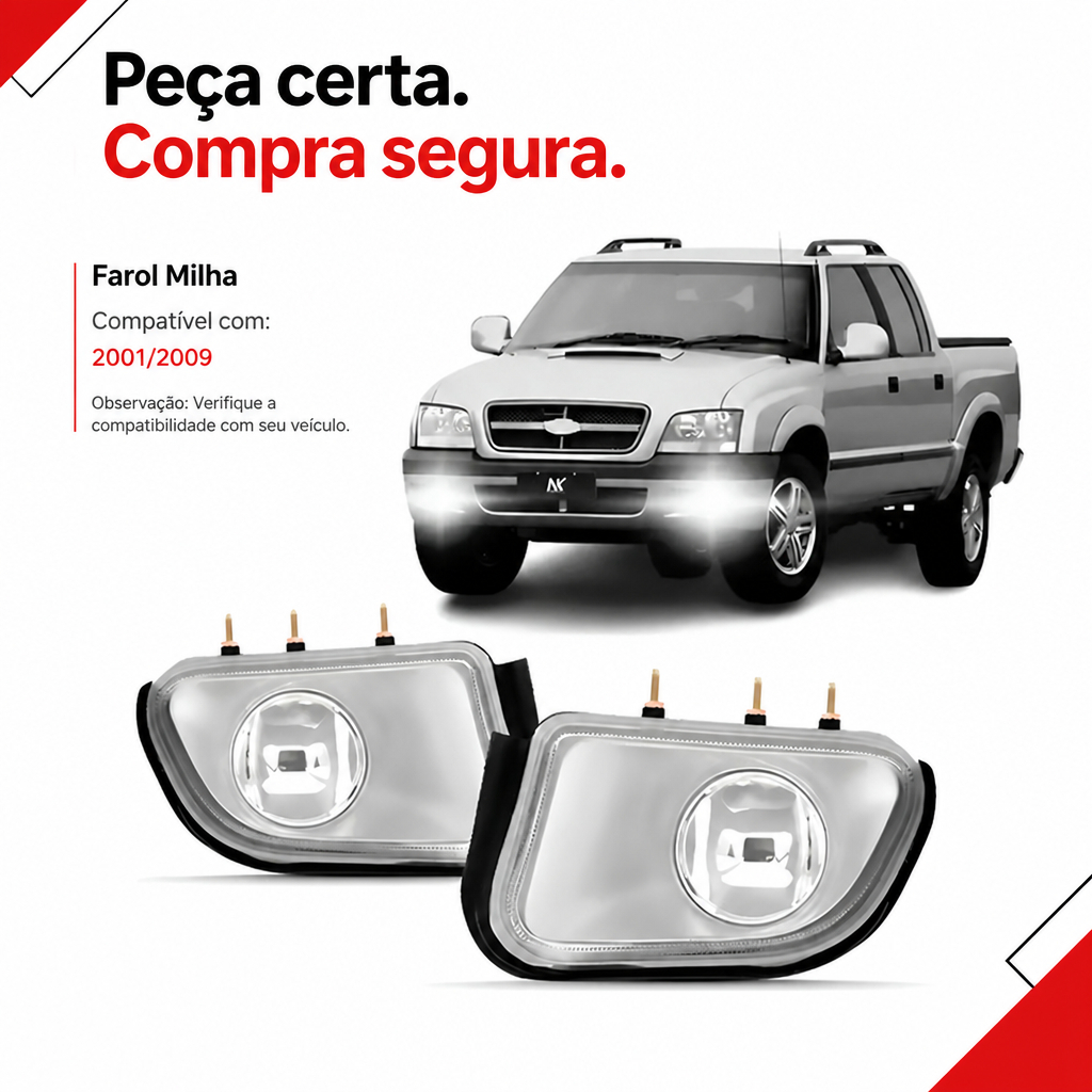Farol Milha Chevrolet S10 2001 2002 2003 2004 2005 2006 á 2011 Blazer · foto 2