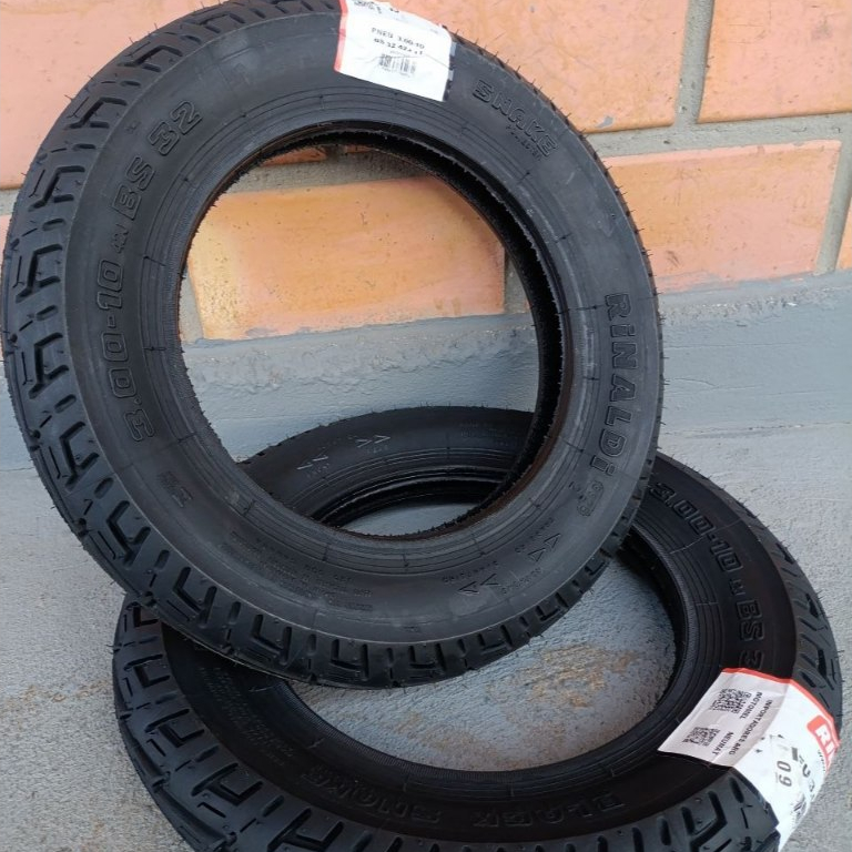 Pneu Diant/Tras 300-10 Bs32 Rinaldi Motos Scooter/Bike Eletrica Joy 125 EKO City Power Eagle WY 50Q — imagem 2 de 2