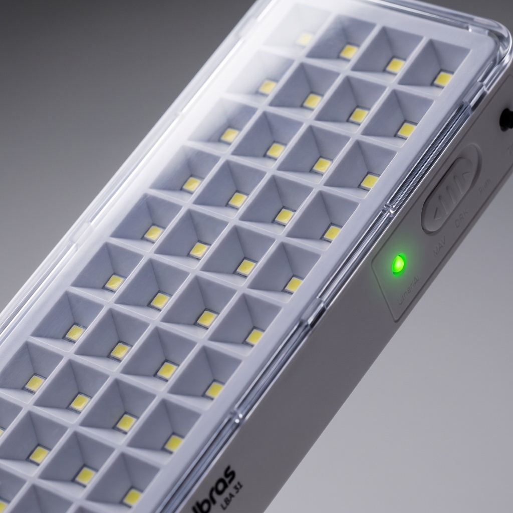 Luminária de Emergência Intelbras Lea 31 LED Luz de Emergência Bivolt Recarregável Falta de Energia Apagao