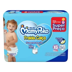 Fralda Infantil Mamypoko Calça Superproteção XG 24 Unidades