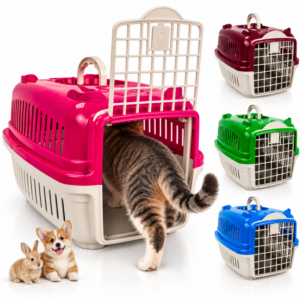 Caixa de Transporte Para Cães Gatos Mais Dog nº0 até nº04 Pets Pequenos Medios e Grandes
