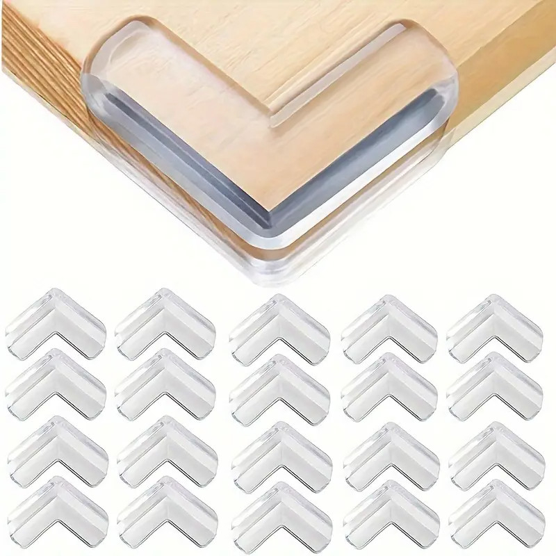20 Protetor De Silicone De Mesa Quina Protetor Para Móveis  Quadrado e Rotundidade Quarto Cozinha Casa