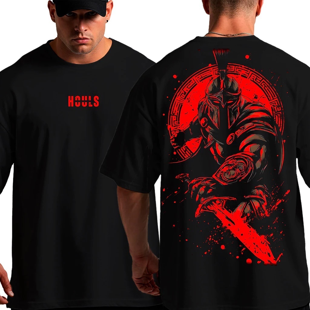 Camiseta Oversized Spartano Musculação Grande Algodão Treino Academia