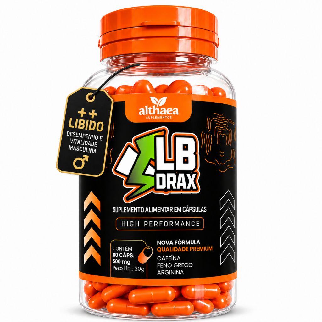 Booster Masculino Libidrax Boro + Arginina + Cafeina + Zinco + Vitaminas A C E B3 B6 Althaea Suplementos
