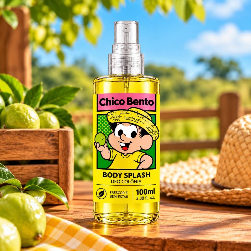 Body Splash Deo Colônia Masculina Chico Bento 100ml - Inspirada no frescor do campo e na fragrância