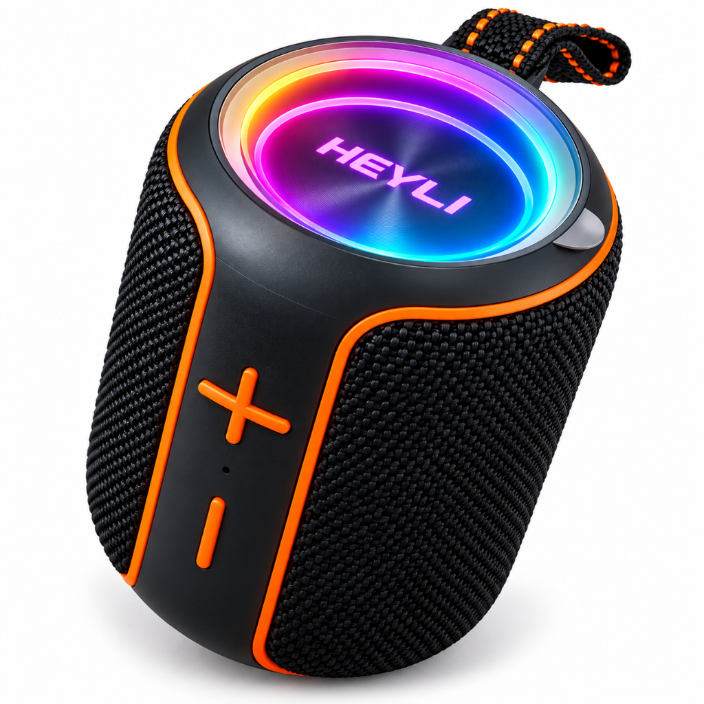 Caixa de som Bluetooth Sem Fio Com RGB LED TWS 10W Portátil Mini Para Notebook/Telefone/Tablet