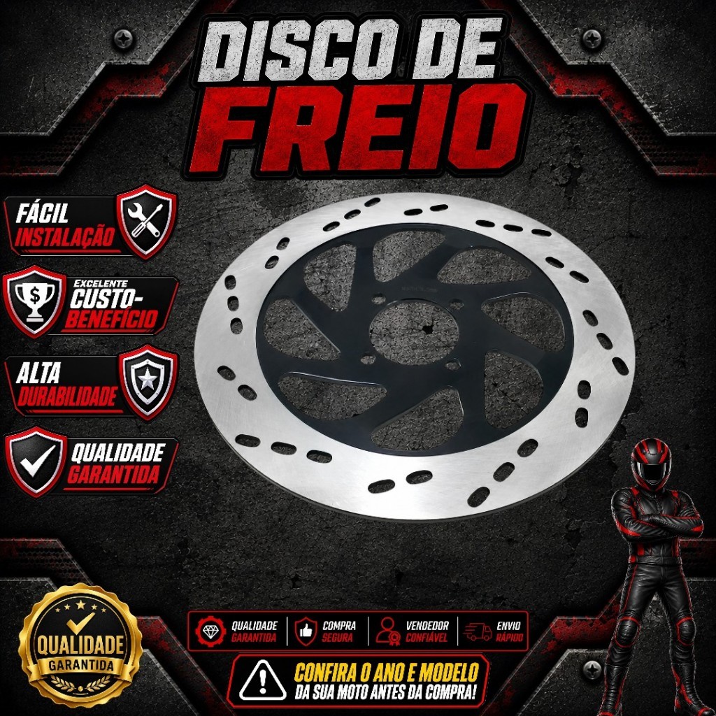 Disco Freio Dianteiro Shineray Free150 — imagem 2 de 2