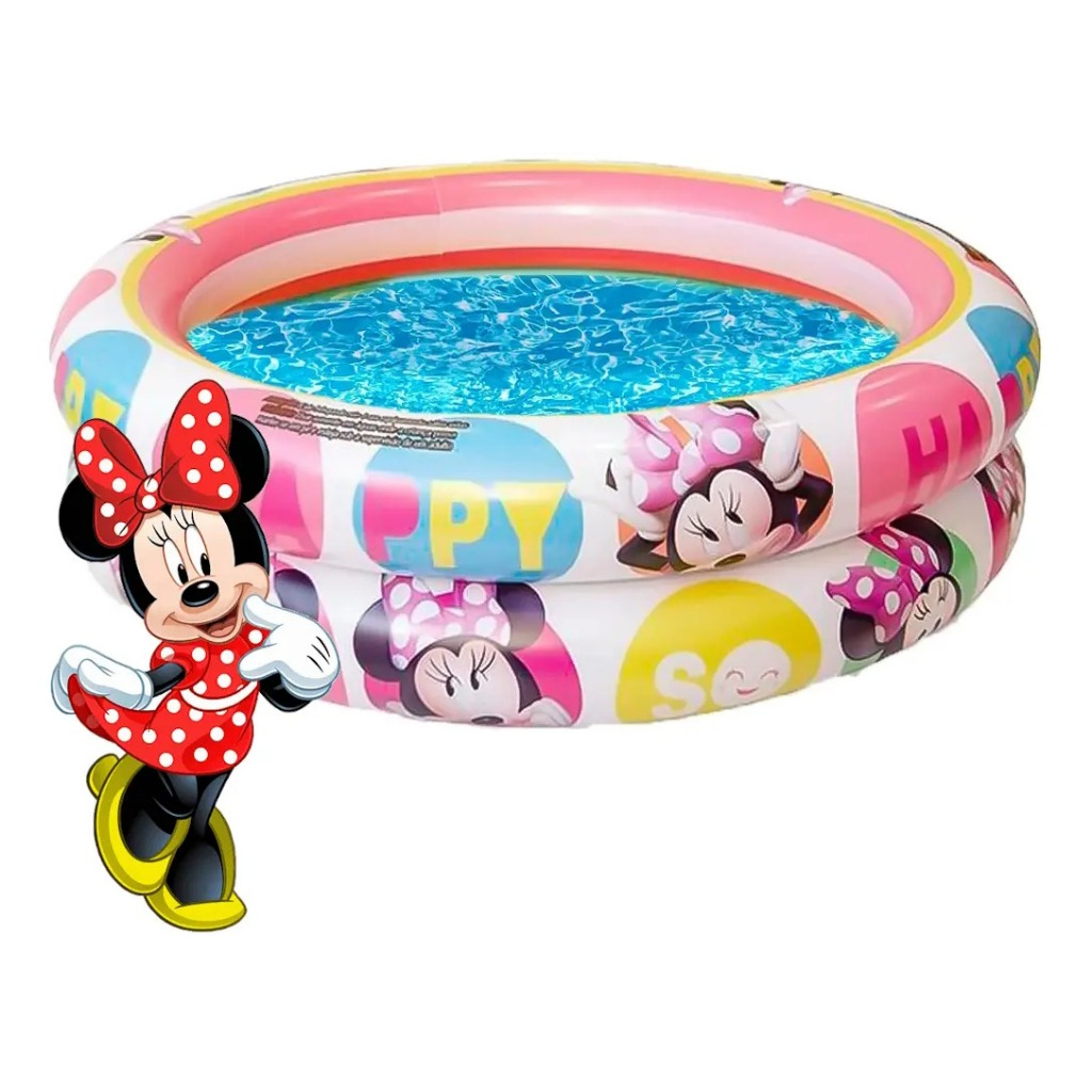 Piscina Infantil Inflável Minnie 37 Litros 65cm Etitoys