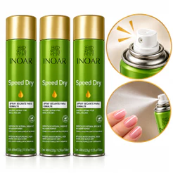 Kit 3 Spray Secante de Esmalte Inoar Speed Dry 400ml Argan