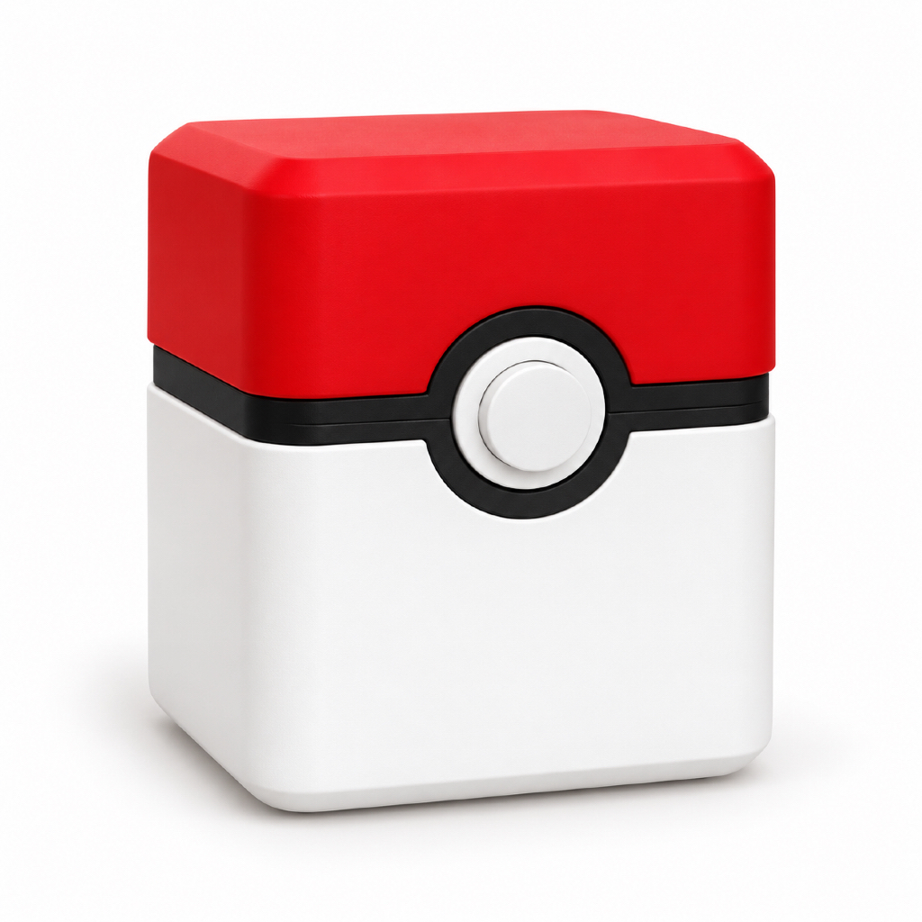 Caixa Estojo Pokémon Popsy Cartas Tcg Pokébola Deck Box Organizador Colecionador Presente