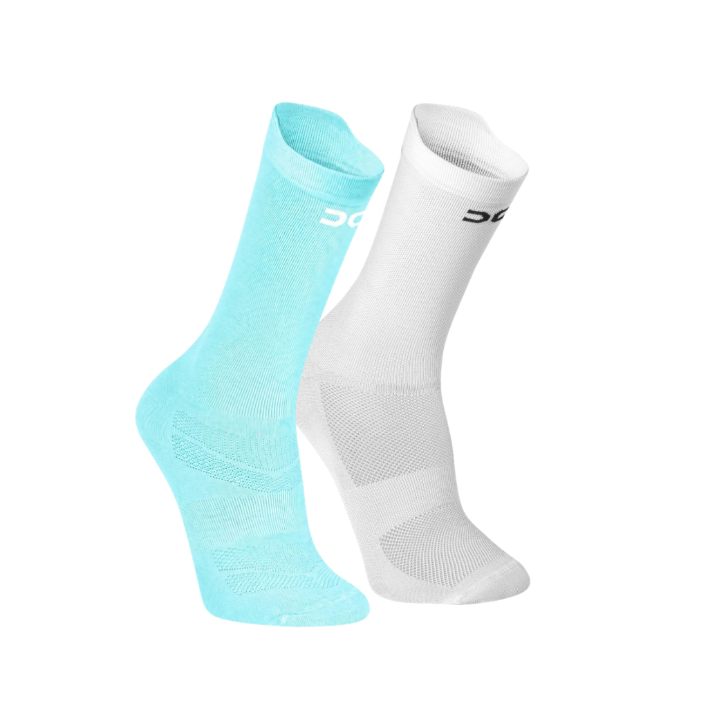 Kit 2 Meias Respiráveis Esportivas Academia Fit Corrida Pilates Adulto Ciclismo Cano Médio Sport Gym