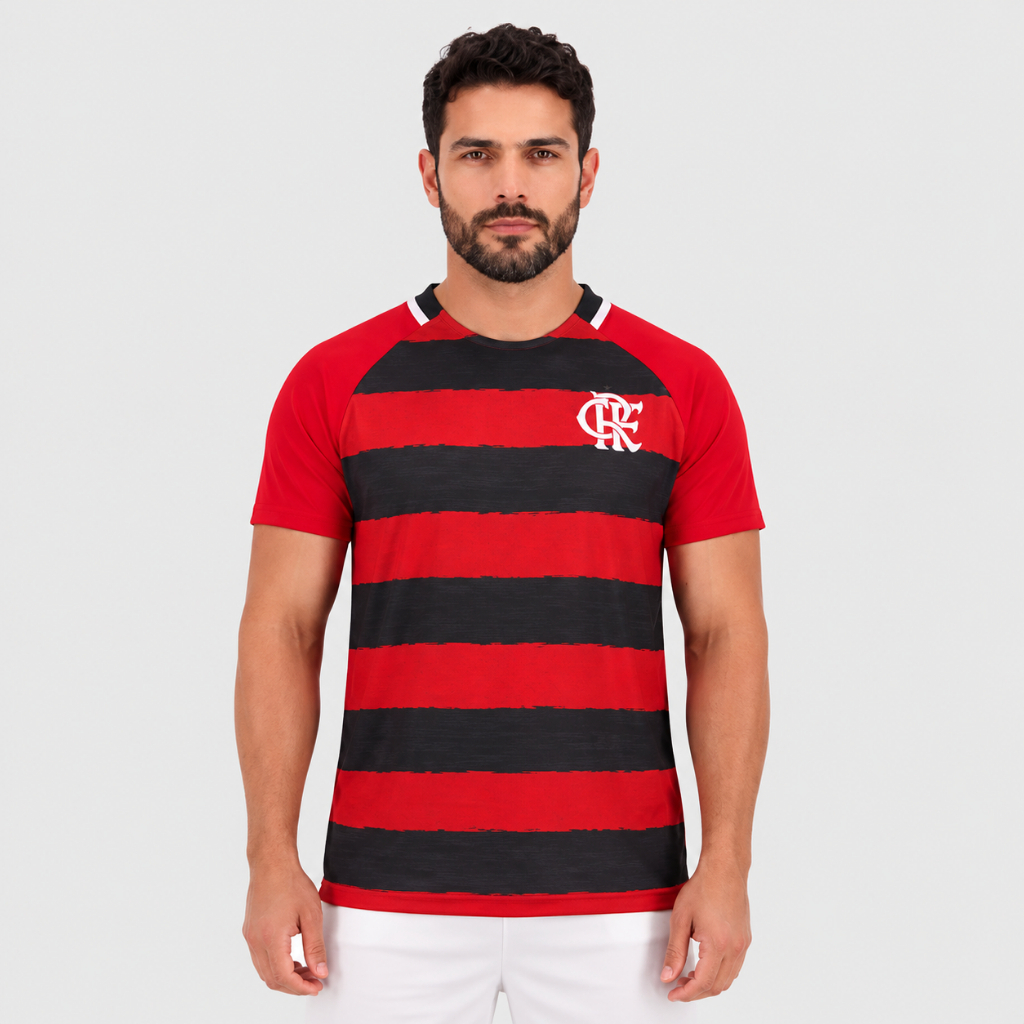 Camiseta Flamengo Manto Raglan Masculino Original