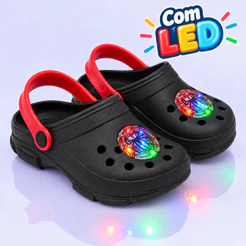 Sandália Menino Infantil Babuche Kidstep Com Led Spider