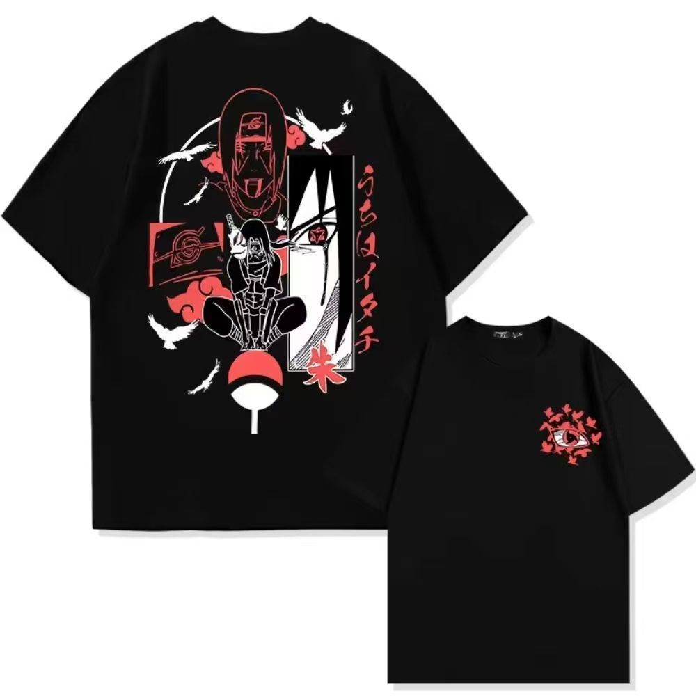 Naruto Camiseta Unissex 100% Algodão Oversized Estilo Academia Streetwear Estampa Pronta Entrega Imediata