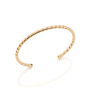 Rommanel Bracelete torcido banhado a ouro 18k