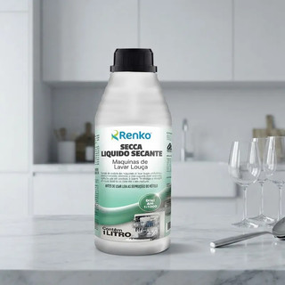 Secante Liquido Para Lava Louças Secca Super Concentrado 1 Litro Uso Profissional - Renko