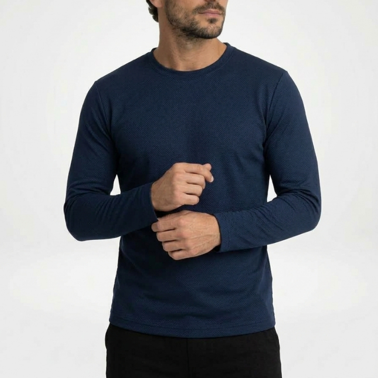 Camiseta Térmica Proteção UV 50+ Segunda Pele Unissex Manga Longa Lisa Malha Fria