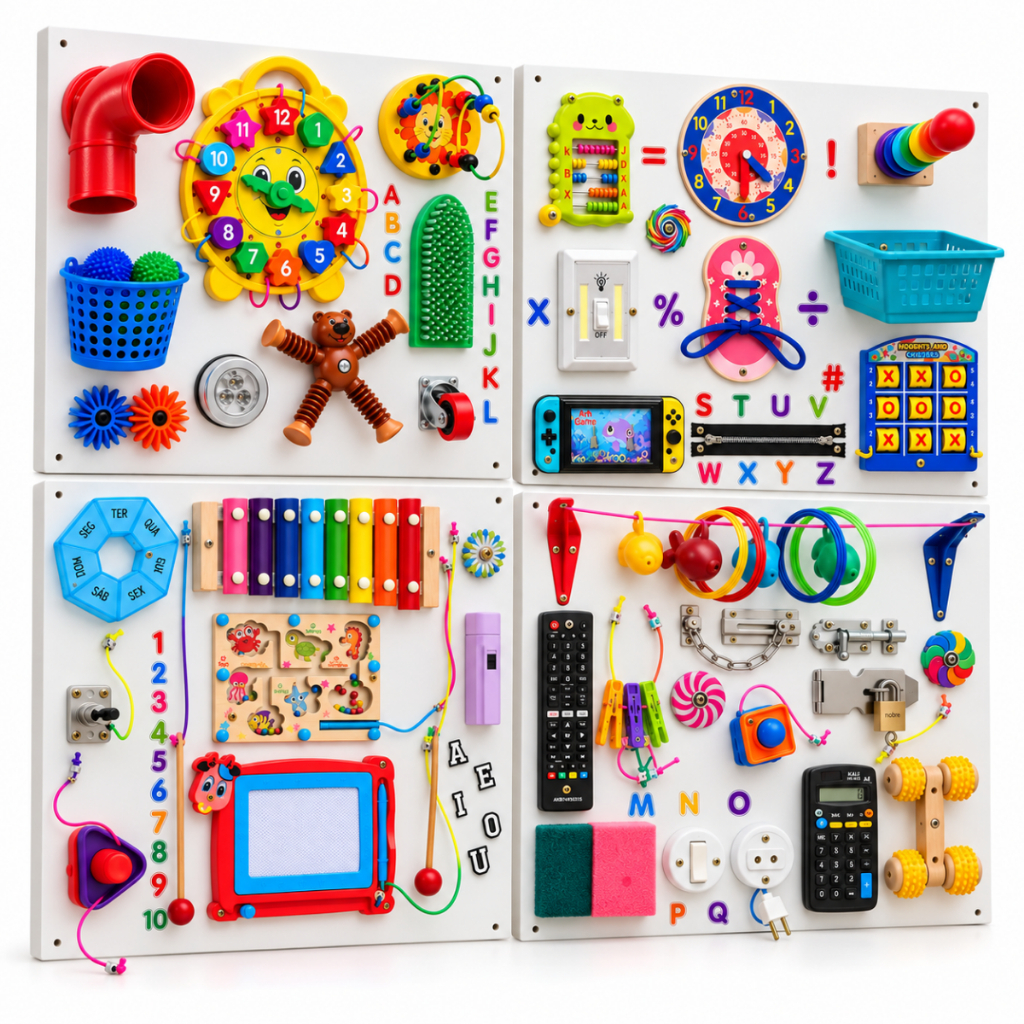 Painel Sensorial Gigante Brinquedo Infantil Educativo Atividades
