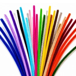 Hastes Maleáveis Multicoloridas Para Cabelo Maluco Infantil Artesanato e Penteados Divertidos 50 Pçs
