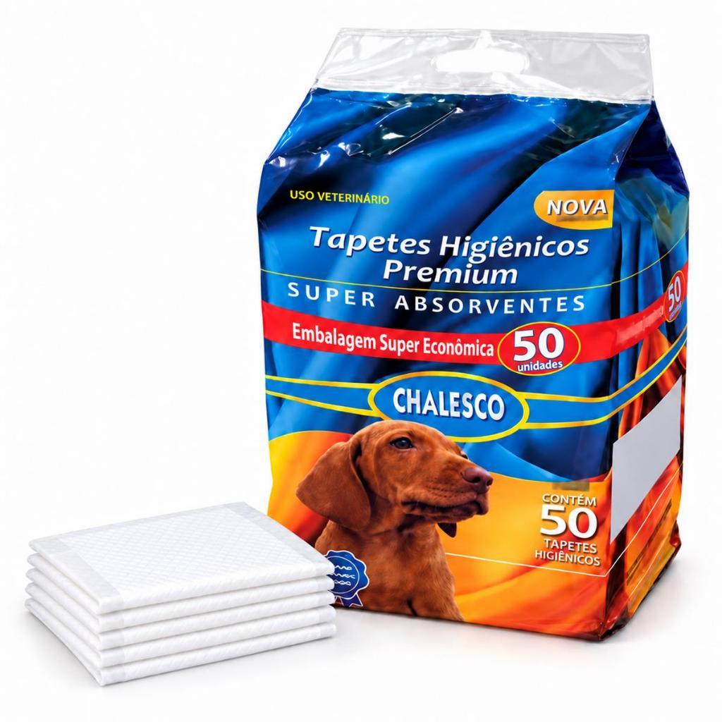 Tapete Higiênico para Cães Cachorro 50 Unidades - Chalesco