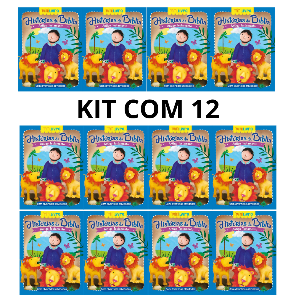 KIT Com 12 Livrinho Histórias da Bíblia | Antigo testamento