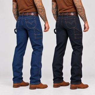 Kit 2 Calça Jeans Masculina Carpinteiro Country Atacado Revenda Rodeio Festa de Peão