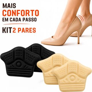 Protetor De Calcanhar Alto Conforto Dos Pés Tênis E Sapato Almofadado Evita Calo Bolha