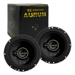 Par Alto Falantes 6 Polegadas Hurricane Aurum Linha Especial GOLD 120w RMS Som Automotivo